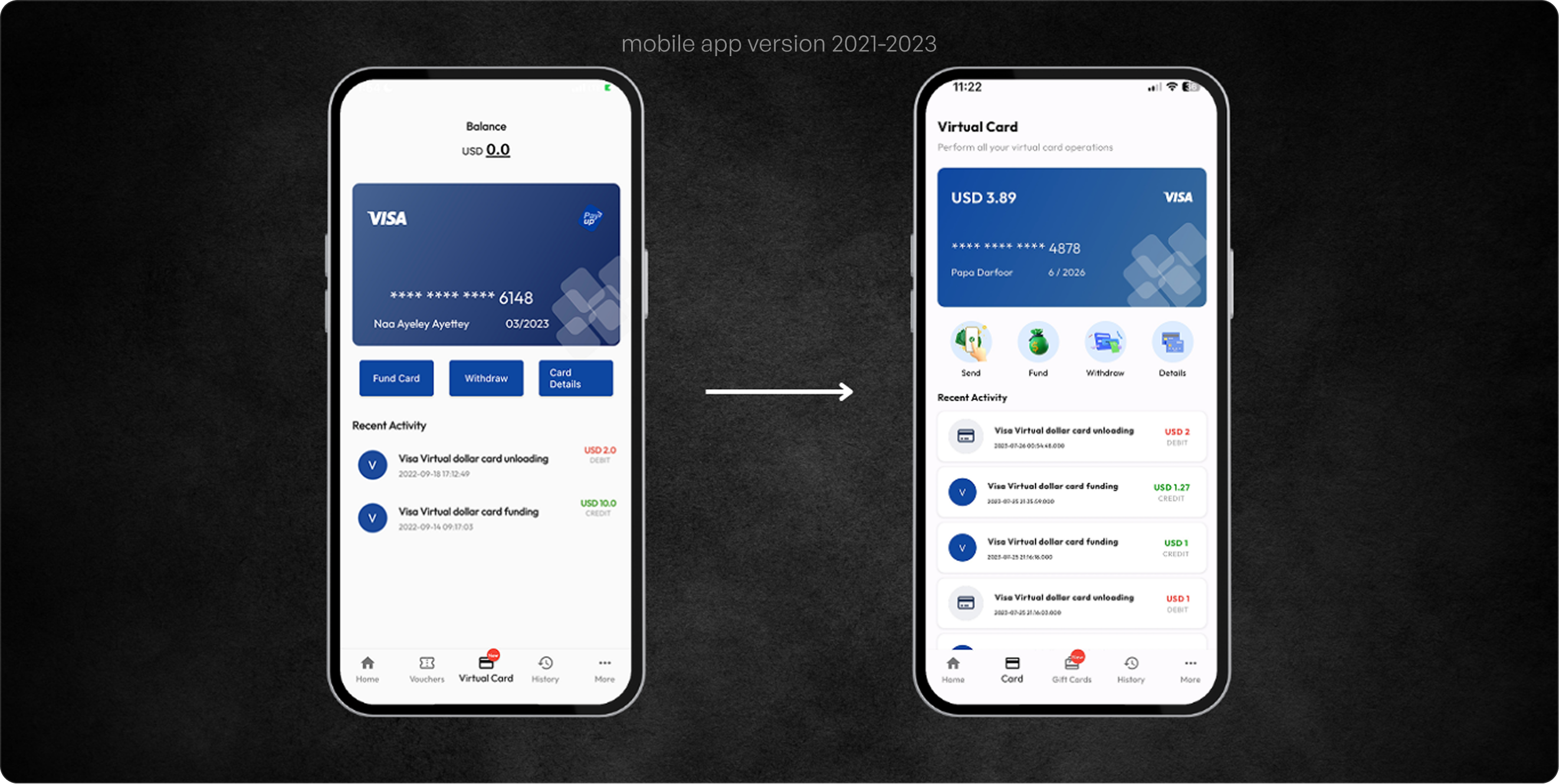 Payup mobile app versions